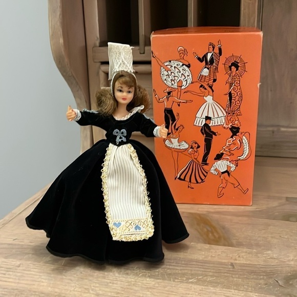 Vintage Flagg International Doll France Original Box 8” Tall Flexible Play Dolls - Picture 1 of 11
